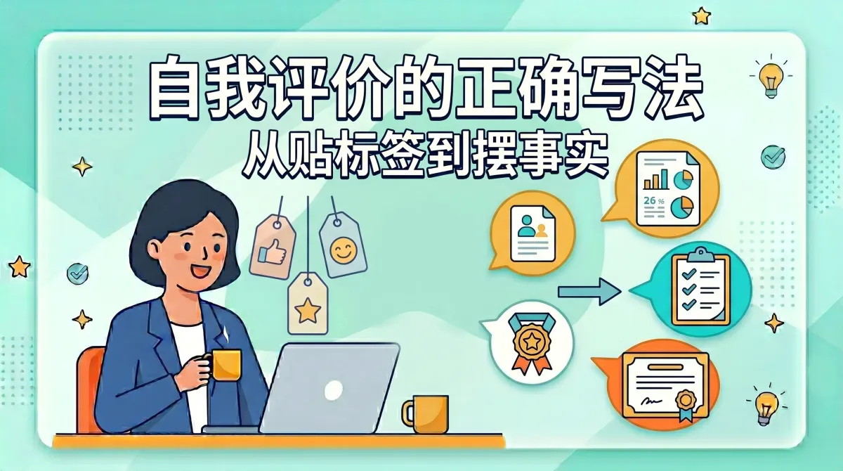 自我评价的正确写法:从贴标签到摆事实